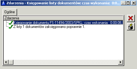 Zawsze wskazany tu dziennik księgowań zostanie zastosowany do wszystkich zaznaczonych dokumentów niezaleŝnie od tego, czy zakładka Księgowość jest pusta, czy wybrany został na niej inny dziennik.