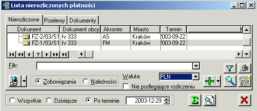 W rozrachunkach bardzo istotne są następujące terminy: Płatność. NaleŜność lub zobowiązanie wynikające wprost z dokumentu źródłowego Dekret na konto rozrachunkowe.