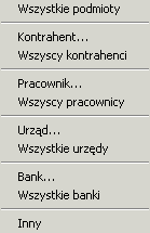 Rys. 9.73 Podsumowanie preliminarza płatności, zakładka: Kalendarz Kalendarz jest dodatkowo podzielony na trzy zakładki dolne: Rodzaj, Okres i Konstruktor filtra.