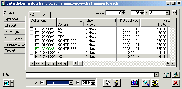 Rys. 9.91 Formy płatności. Po wybraniu odpowiedniej formy płatności, zostanie otworzone okno z kwotą, której wysokość moŝna korygować (Rys. 9.55); Po zaakceptowaniu wysokości kwoty wypłaty, naleŝy ją zatwierdzić przyciskiem: [Przyjmij/Wydaj] w zaleŝności od tego, czy jest to zobowiązanie, czy naleŝność.