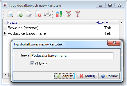 Nie wyświetlaj w oknie edycji kartoteki zaznaczenie opcji umożliwia blokowanie wyświetlania cechy na oknie edycji kartoteki.