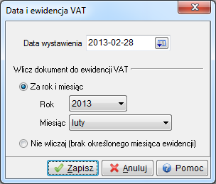 Data umożliwia wydrukowanie daty sprzedaży w układzie rok-miesiąc-dzień. Rok i miesiąc wydruk daty sprzedaży w postaci: marzec 2012.