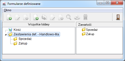 5. Zestawienia 5.1 Zestawienia definiowane Dostęp do zestawień definiowanych można uzyskać poprzez menu Zestawienia.