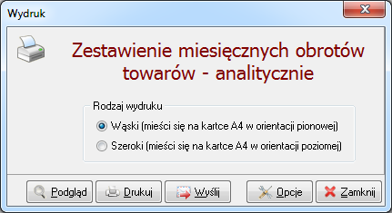 5.4 Zestawienia stałe Do dyspozycji użytkownika modułu Handlowo-Magazynowego, w menu Zestawienia wbudowanych zostało kilkanaście zestawień stałych.