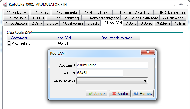 edycji kartoteki, na zakładce Inne, zaznaczając parametr Użyj kartoteki jako analityki w module FK.