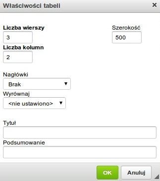 górny margines, czyli wielkość marginesu od górnej linii tekstu. Wielkość wyrażana w pikselach. dolny margines, czyli wielkość marginesu od dolnej linii tekstu. Wielkość wyrażana w pikselach. wyrównanie, czyli ułożenie obrazka względem oblewającego go tekstu.