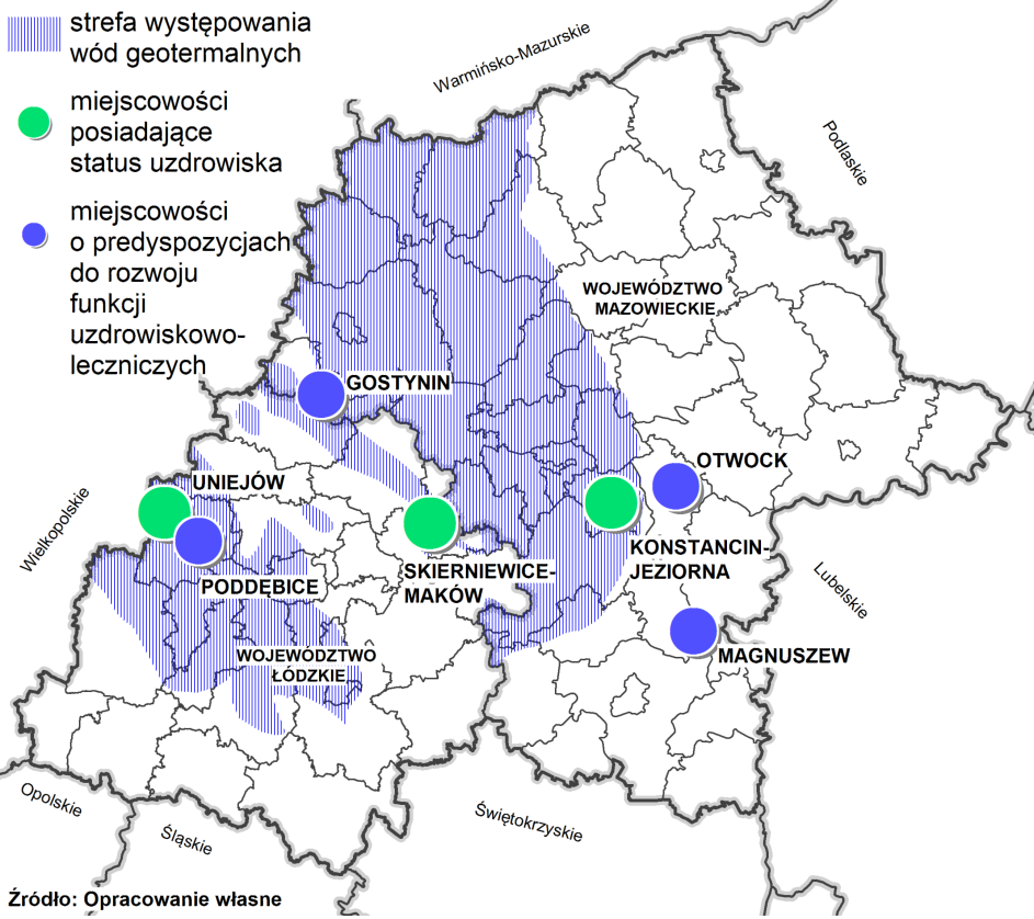 Spośród 100 najbardziej innowacyjnych przedsiębiorstw sektora medycznego w Polsce 44 firmy zlokalizowane są w makroregionie (województwo mazowieckie 31, województwo łódzkie 13).