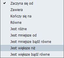 Str. 24 Moduł isklep24 v. 5.3 A następnie kliknąć przycisk w celu włączenia filtracji i wybrania kryterium. Rys. 18 Panel Administracyjny, Lista kontrahentów, Kryteria filtrowania.