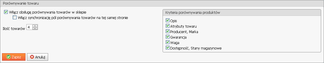 Podręcznik Użytkownika systemu Comarch OPT!MA Str. 47 Po wybraniu odpowiedniej opcji należy zapisać ustawienia przyciskiem lub anulować za pomocą przycisku.