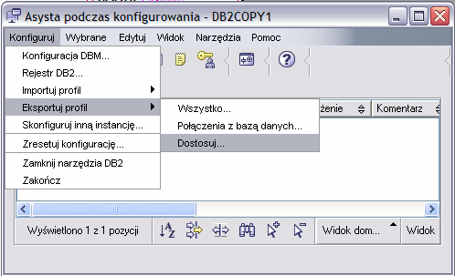 Rozdział 7 Klient DB2 