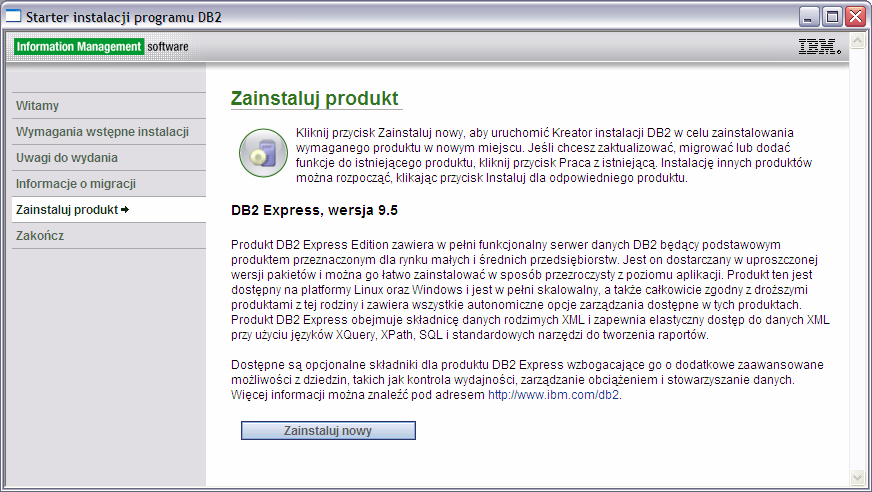 Rozdział 3 Instalacja DB2 32 Dla kont z domeny Windows, aby uwierzytelnić uŝytkownika na serwerze DB2, uŝytkownik przeprowadzający instalację musi naleŝeć do grupy Administratorów domeny, w której w