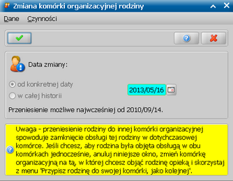 Komórki organizacyjne Pierwszy ma miejsce np. kiedy rodzina zmienia miejsce zamieszkania i przechodzi spod opieki jednej (terytorialnej) komórki organizacyjnej do drugiej.