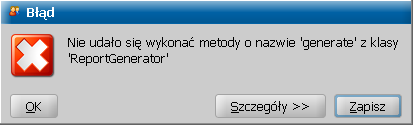 Kontakt z serwisem Po jego wybraniu, w oknie "Załącznik do zgłoszenia błędu", wskazujemy katalog, w którym system ma zapisać treść załącznika w postaci pliku z rozszerzeniem zip.