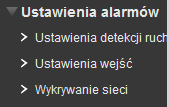 E-mail alarmowych oraz sposób nagrywania materiału video i zdjęć. [Strefy detekcji]: Kliknij przycisk "Ustaw strefę" aby wejść do ustawień obszaru detekcji. Można wydzielić cztery obszaru detekcji.