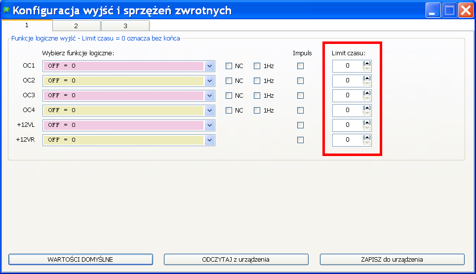 automatyczne uzbrojenie danej strefy analogowej.