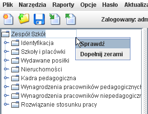 usuwania, sprawdzania, uzupełniania zerami, takie