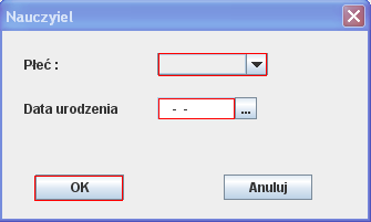 10. na poziomie zakładki Kadra pedagogiczna : sprawdzenie poprawności danych w zakładce Kadra pedagogiczna - na drzewku należy wybrać zakładkę Kadra pedagogiczna i prawym klawiszem myszy uaktywnić