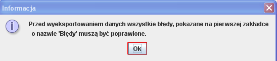 Eksportuj do jednostki prowadzącej opcja ta umożliwia utworzenie pliku, który należy dostarczyć jednostce prowadzącej lub wpisującej do rejestru (scalającej); przy pomocy tej opcji następuje