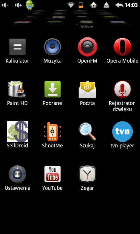 Od tej pory program SELLDROID można uruchomić z listy wszystkich programów