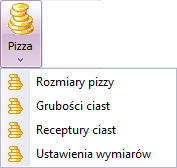 Następnie wracając do produktu określamy jego dodatki (z drzewka z lewej stony wybieramy dodatki i w polu Zestaw wybieramy zdefiniowaną grupę 88 Tak zdefiniowany produkt pojawi się na programie epos