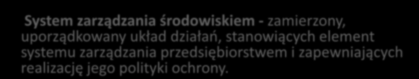 przedsiębiorstwem i zapewniających realizację jego polityki