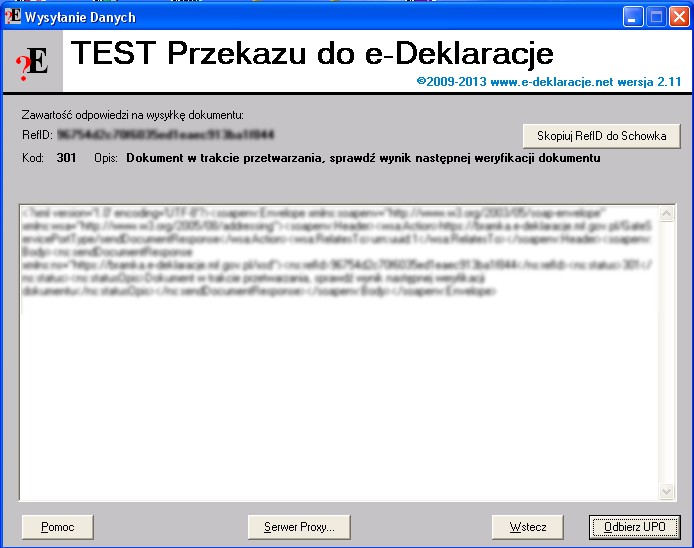 (a.20) Jeżeli dokument e-deklaracji został ostatecznie zweryfikowany i nie wykryto w nim błędów to Ministerstwo