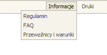 W zakładce informacje znajdą Państwo odpowiedzi na zadawane najczęściej pytania oraz