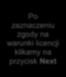 Kolejny krok, który musimy wykonać, widoczny na rysunku 10, polegający na zaznaczeniu opcji zgody na warunki licencji pakietu SQL Server 2012.