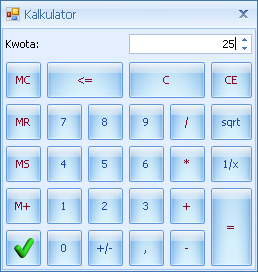 Rys. Kalendarz Ponadto Kalendarz w polu z datą można wywołać przez menu kontekstowe lub skrót klawiaturowy: <ALT>+<STRZAŁKA w DÓŁ>.