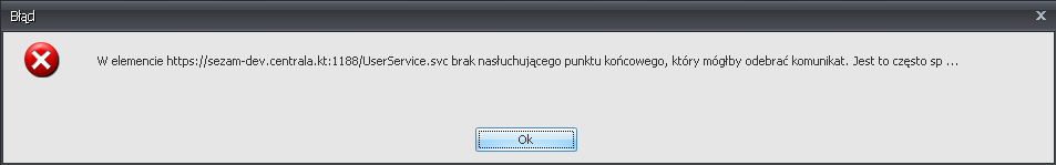 6 Dokumentacja systemu POS 4.Brak połączenia z internetem, albo nie ma włączonego VPN 5.