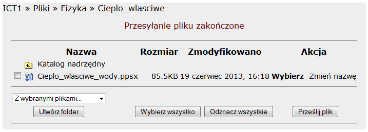 OTWÓRZ strona 1 PRZEŚLIJ TEN PLIK Wskazujemy plik i WYBIERZ