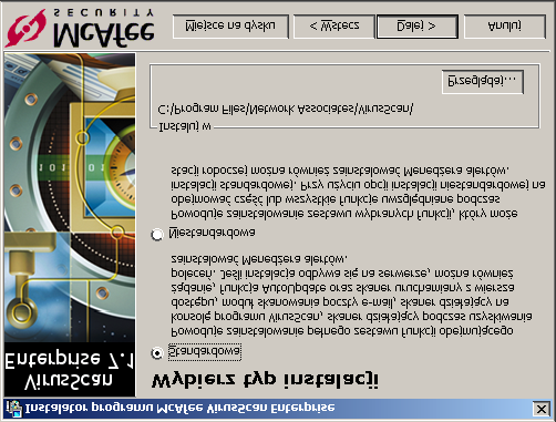 Instalowanie oprogramowania Rozpoczynanie procesu instalacji Aby kontynuować standardową lub niestandardową instalację, należy wykonać czynności opisane w sekcji Korzystanie z narzędzia