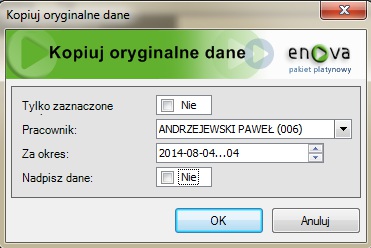 Wówczas na liście pracowników w Kadrach jest dostępna czynność "Import RCP (tabela pośrednia)". Filtry U w a g a!