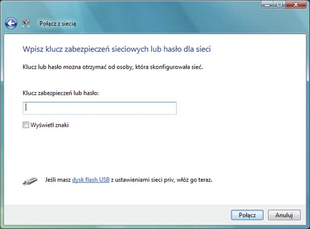 Po pojawieniu się okna z zapytaniem o klucz sieciowy prosimy o wpisanie kodu znajdującego się na naklejce, umieszczonej na spodzie modemu: MS Windows XP/2000 1.