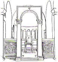 II. STRUKTURA PRZESTRZENI SACRUM ścianach prezbiterium stawiano stalle, czyli rzeźbione ławy dla duchownych.