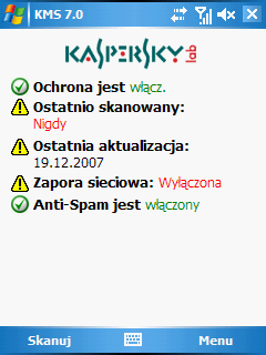 Kaspersky Mobile Security dla Microsoft Windows Mobile 39