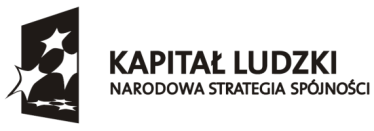 Projekt współfinansowany ze środków Unii Europejskiej w ramach Europejskiego Funduszu Społecznego Projekt Podniesienie konkurencyjności MSP w zakresie zarządzania środowiskiem i audytu ekologicznego