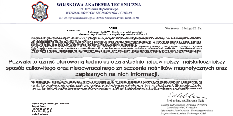 CZY CHEMICZNE NISZCZENIA