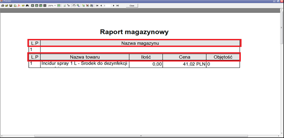 kontrahenta - nazwa kontrahenta Kontrahent NIP - NIP kontrahenta Kwota brutto - kwota na fakturze brutto Pole Wydanie towaru pracownikowi pozwala na