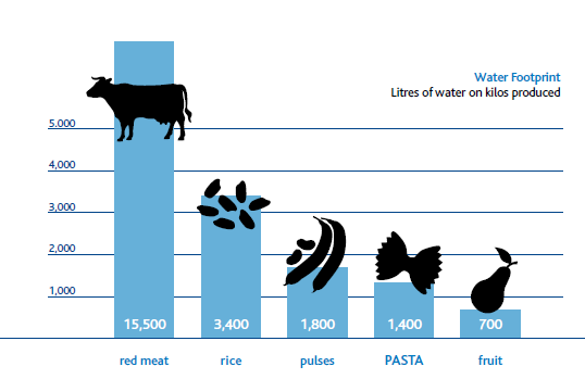 BARILLA ZUŻYCIE WODY W CAŁYM CYKLU ŻYCIA PRODUKTU Środowisko Od 2008 roku Barilla zaczęła oceniać wpływ zużycia zasobów wodnych przez cały łańcuch produkcyjny: od produkcji surowców do spożycia