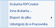 30.6 Udostępnianie wydruków w Comarch ERP Optima do aplikacji Comarch ERP e-pracownik Od wersji 2014.0.1 Comarch ERP Optima jest możliwość udostępnienia wydruków do aplikacji Comarch ERP e-pracownik.