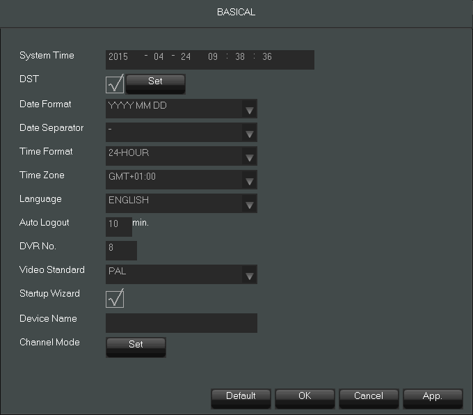 NVR-3404POE, NVR-3408POE,NVR-3408POE-H2, NVR-3416 Instrukcja obsługi wer.1.1.1 MENU REJESTRATORA 3.