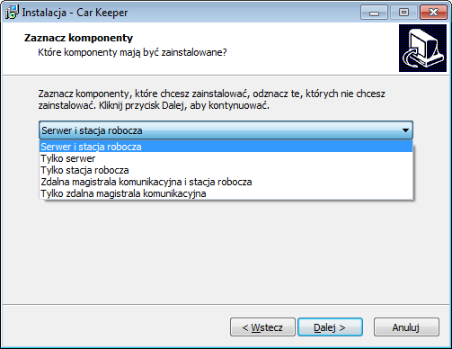 7. Instalacja systemu Car Keeper Instalator systemu Car Keeper zawiera zestaw programów do automatycznego zainstalowania systemu na komputerze.