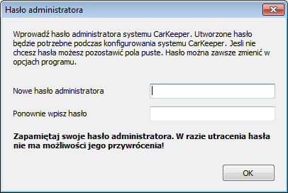 Po zakończeniu instalacji instalator pokaże plik zmian oraz (w przypadku komponentów zawierających serwer) uruchomi program administracyjny systemu Car Keeper.