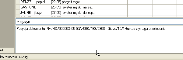 W zaprezentowanych na rysunku ustawieniach formularza, po potwierdzeniu klawiszem OK., następuje jedynie sprawdzenie poprawności zapisów.