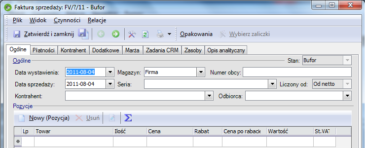 Przykłady wyglądu nagłówka przy ustawieniu Prosty i Zaawansowany: Rys. 200 Wygląd nagłówka przy wartości parametru Prosty Rys.