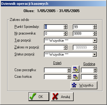 08 Instrukcja użytkownika - GaH Administrator Rach/Śred.obrót Śr.czas na rach 84 767 min. 96.3 Płatności Ilość Netto Brutto ---------------------------------------Gotówka 53 9536.63.