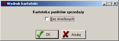 Raporty 7 Przed wydrukiem można szczegółowo ustawić jego zakres posługując się szeregiem kryteriów. Szczegółowy wybór kryteriów możliwy jest w przypadku trzech pierwszych raportów.