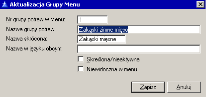 60 Instrukcja użytkownika - GaH Administrator Edytuj... wyświetla istniejącą definicję umożliwiając wprowadzenie zmian. Jeden punkt sprzedaży może składać się np.