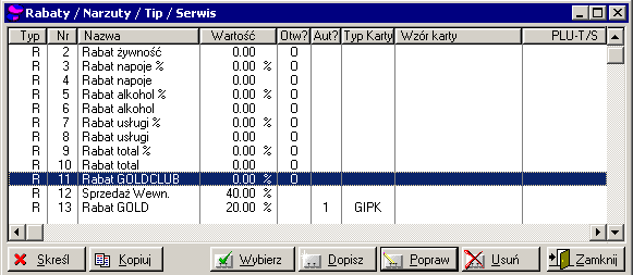 66 3.5 Instrukcja użytkownika - GaH Administrator Rabaty / Narzuty System GaH posiada rozbudowane mechanizmy rabatowania.